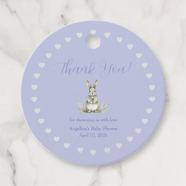 Geschlechtsneutrales Babyshower-Geschenk-Etikett Geschenkanhänger (Vorderseite)