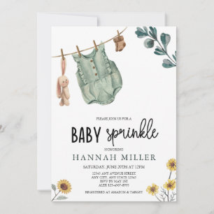 Geschlechtsneutrales Boho   Baby Sprinkle Einladung