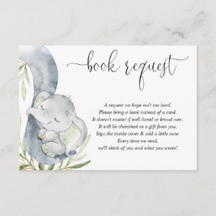 Geschlechtsneutrales Elefantenbuch anstelle von Ka Begleitkarte