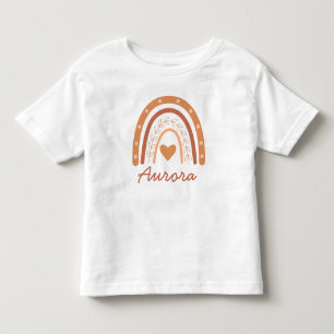 Geschlechtsneutrales Terrakotta Boho-Regenbogen in Kleinkind T-shirt