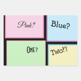 Geschlechtsoffen/Gender-Neutral Geschenkpapier Set