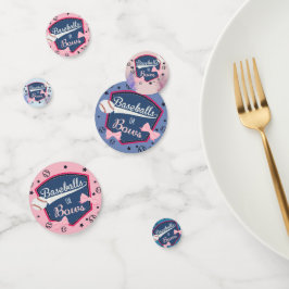 Geschlechtsoffenbarung Baseball oder Bögen Konfetti