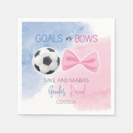 Geschlechtsoffenlegung von Zielen oder Bögen Serviette