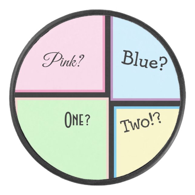 Geschlechtsoffensichtlicher Schock Eishockey Puck (Vorderseite)