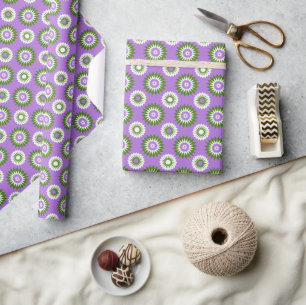 Geschlechtsqueere Stolzfarben / violette Blume Geschenkpapier