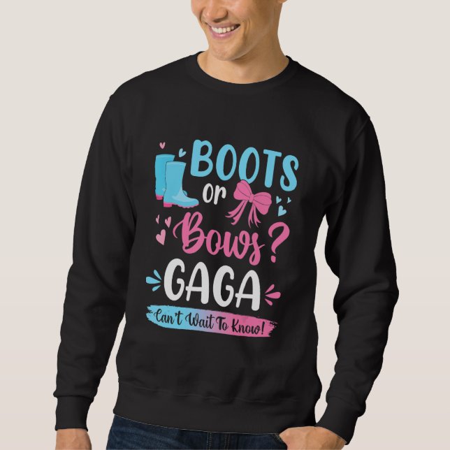Geschlechtsspezifische Stiefel oder Bogen Gaga Mat Sweatshirt (Vorderseite)