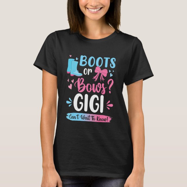 Geschlechtsspezifische Stiefel oder Bogen Gigi Mat T-Shirt (Vorderseite)