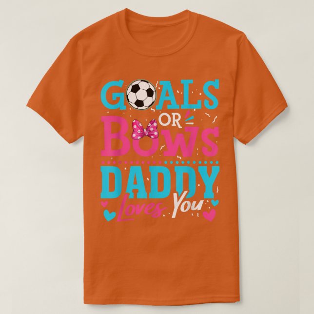 Geschlechtsspezifische Ziele oder Bögen Daddy Lieb T-Shirt (Design vorne)