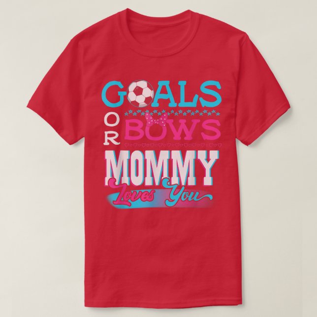 Geschlechtsspezifische Ziele oder Bögen Mami-Liebe T-Shirt (Design vorne)