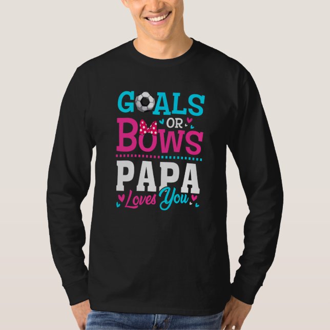 Geschlechtsspezifische Ziele oder Bögen Papa-Liebe T-Shirt (Vorderseite)