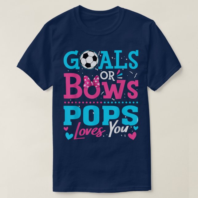 Geschlechtsspezifische Ziele oder Bögen Pop Lieben T-Shirt (Design vorne)