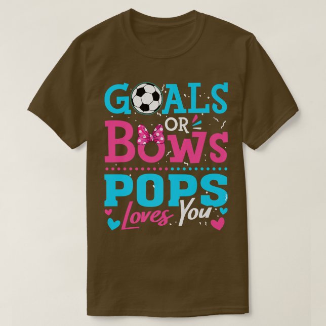 Geschlechtsspezifische Ziele oder Bögen Pop Lieben T-Shirt (Design vorne)