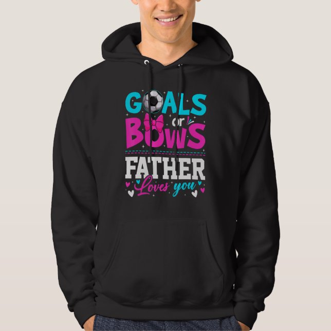 Geschlechtsspezifische Ziele oder Bögen Vater Lieb Hoodie (Vorderseite)
