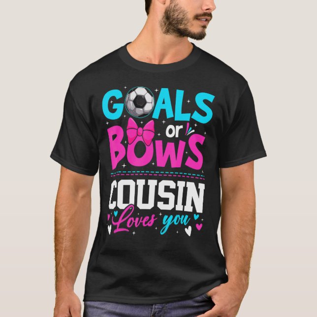Geschlechtsspezifische Ziele oder Bows Cousin Lieb T-Shirt (Vorderseite)