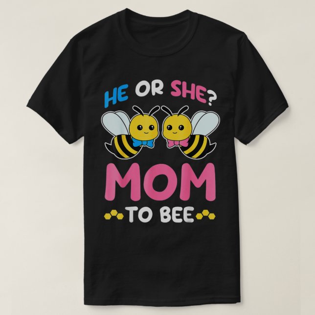 Geschlechtsspezifisches Party, das er oder sie zu  T-Shirt (Design vorne)
