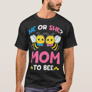 Geschlechtsspezifisches Party, das er oder sie zu T-Shirt
