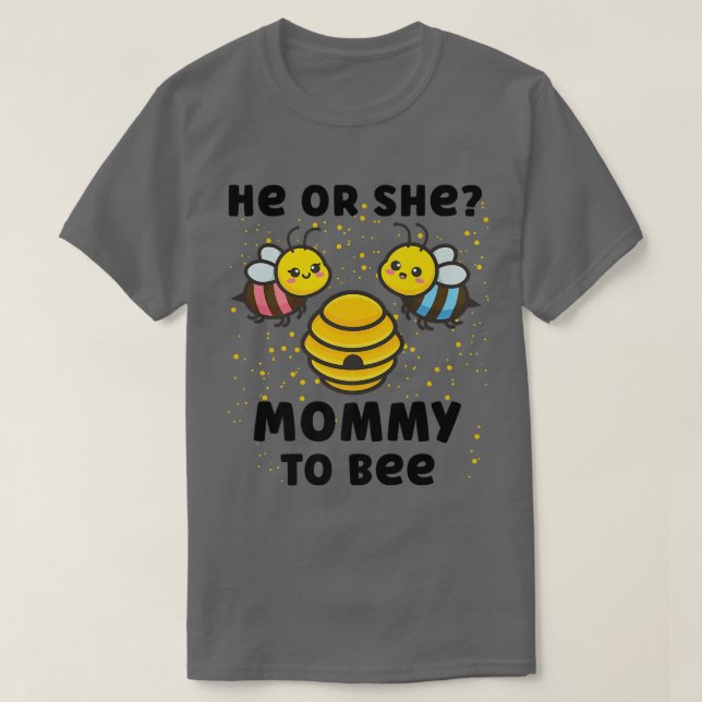 Geschlechtszugehörigkeit des Babys zeigt, dass er  T-Shirt (Design vorne)