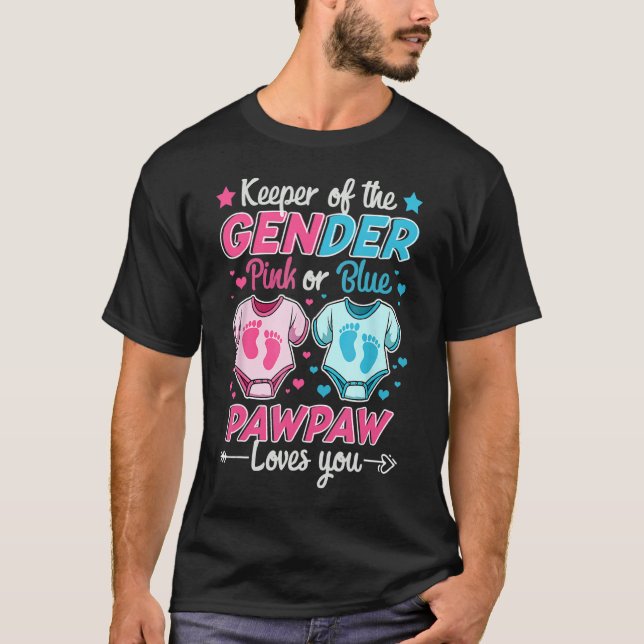 Geschlechtszugehörigkeit: Lieben mit rosa oder bla T-Shirt (Vorderseite)