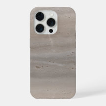 Geschliffener Travertinstein Pilz Taupe Minimalist