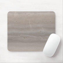 Geschliffener Travertinstein Pilz Taupe Minimalist