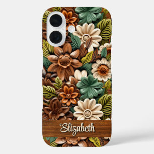 geschliffenes Leder iPhone 16 Hülle