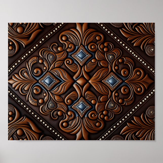 geschliffenes Leder Poster (Vorne)