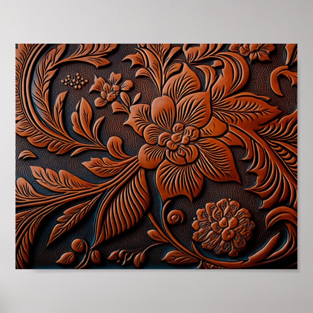 geschliffenes Leder Poster (Vorne)