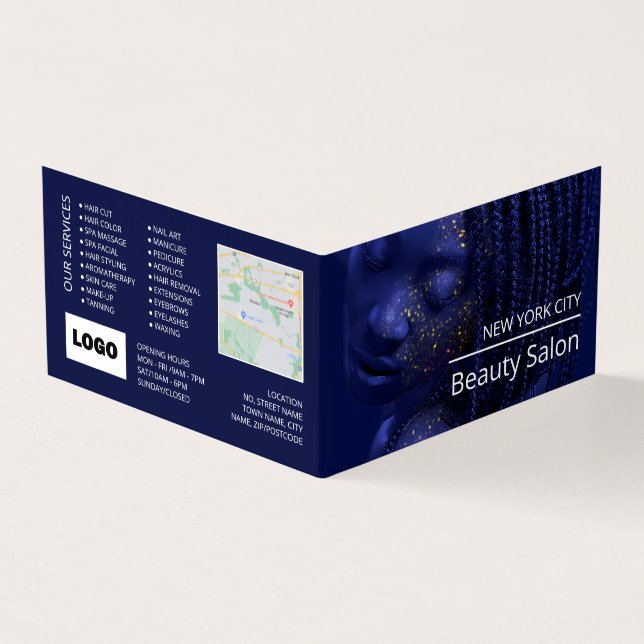 Geschliffenes Modell, Beautician, Loyalty Card Visitenkarten (Vorderseite)