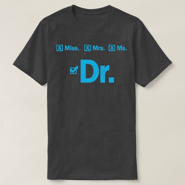 Geschlossen Doktorandengeschenk T-Shirt (Design vorne)