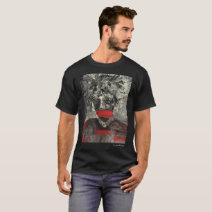 Geschlossen ihm T-Shirt