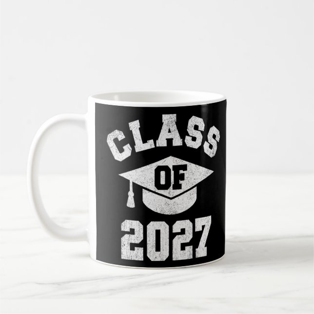 Geschlossen Klasse 2027 Abschluss Kaffeetasse (Links)