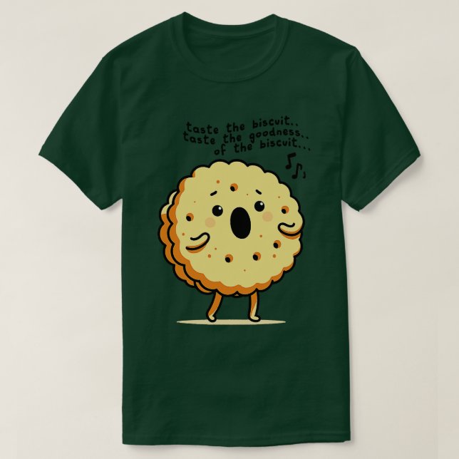 Geschmack Das Biscuit Meme Design T-Shirt (Design vorne)