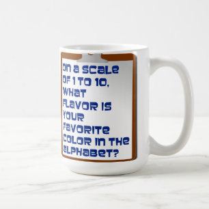 Geschmack der Alphabet-Tasse Kaffeetasse