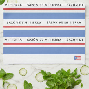 Geschmack meiner Heimat puerto-ricanische Flagge Geschirrtuch