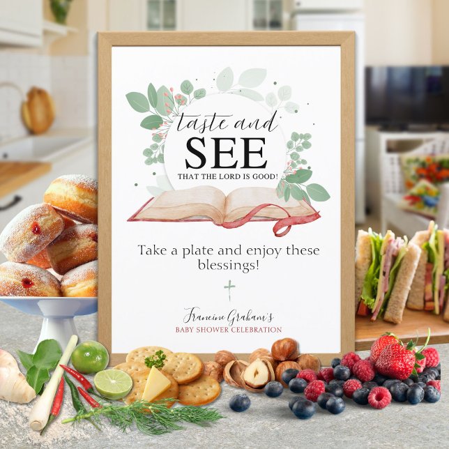 Geschmack und sehen, dass der Herr ein gutes Zeich Poster (Von Creator hochgeladen)