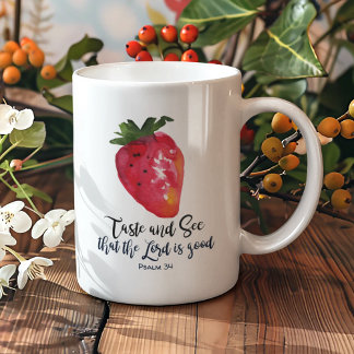 Geschmack und sehen, dass der Herr ist gut Vintag  Kaffeetasse