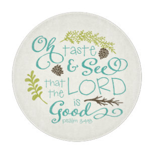 Geschmack und sehen Sie Holiday Glass Cutting Boar Schneidebrett