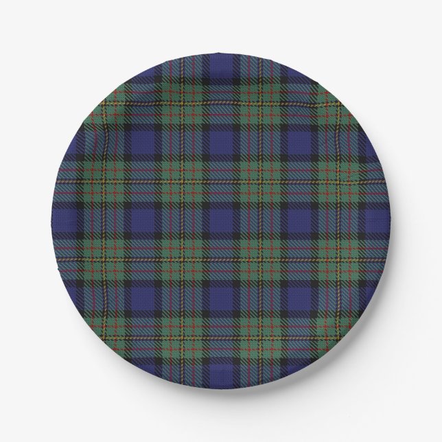 Geschmack von Schottland-Clan MacLaren Tartan Pappteller (Vorderseite)