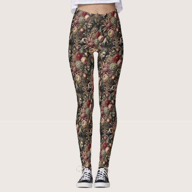 Geschmack wie Barock - Gotisch Viktorianisch Leggings (Vorderseite)