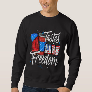 Geschmack wie Freedom 4. Juli Patriotische Ice Cre Sweatshirt