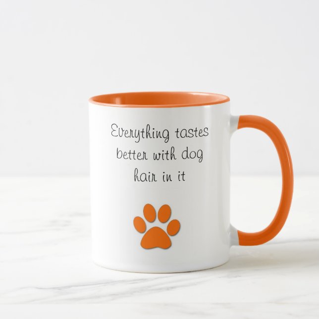 Geschmäcke besser mit dem Hundehaar Tasse (Rechts)