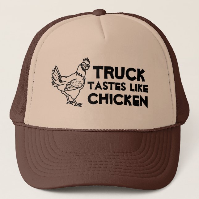 Geschmäcke mögen Huhn? Truckerkappe (Vorderseite)