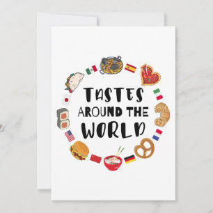 Geschmäcker auf der ganzen Welt Einladung