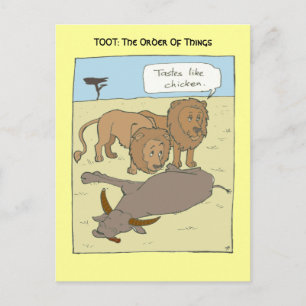 Geschmäcker wie Hühnchen Postkarte