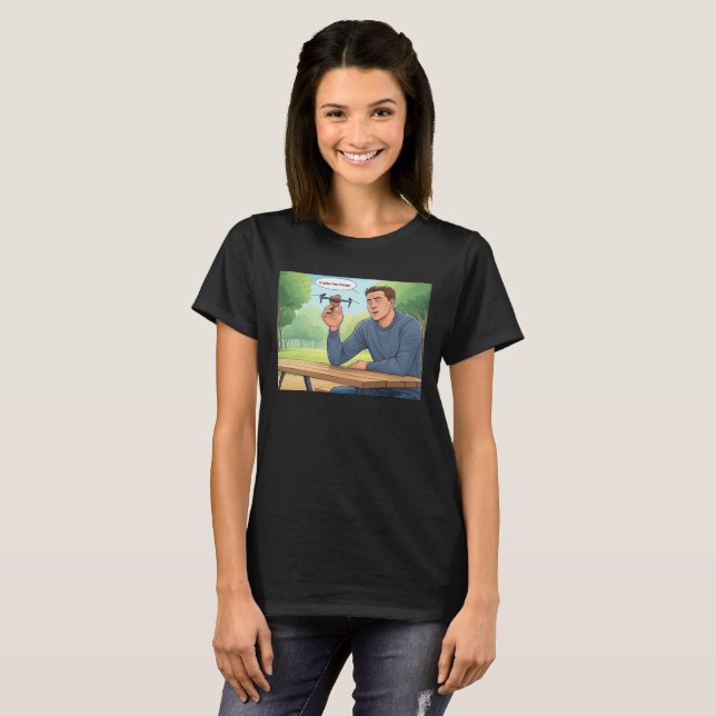 Geschmäcker wie Hühnerfrauen, schwarzer T - Shirt (Vorne ganz)