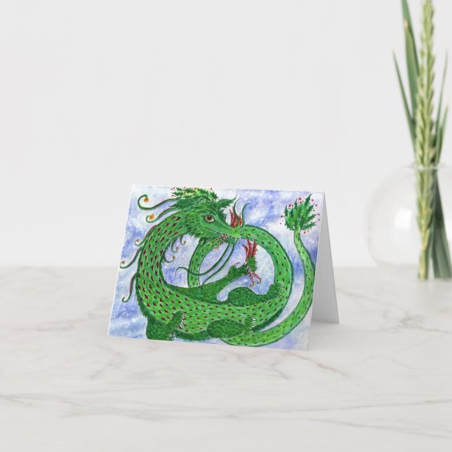 Geschmäcker wie Peppermint Feiertagskarte (Vorderseite)