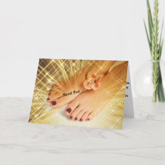 Geschmackhaftes Feet Karte