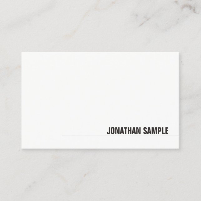 Geschmackvoll und modern Minimalistisch Elegant Ni Visitenkarte (Vorderseite)