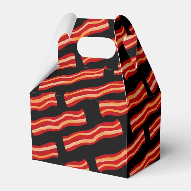 Geschmackvolle Bacon Strips Muster Geschenkschachtel (Vorderseite)