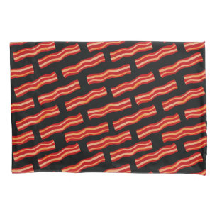 Geschmackvolle Bacon Strips Muster Kissenbezug